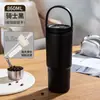 Taza Térmica Nueva y Elegante de Alta Capacidad para Uso en la Oficina, Opción de Doble Bebida, Botella de Agua Portátil de Alta Calidad con Asa, Logo Personalizable