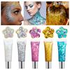 Gel Flash Gel Gel Lantejoulas Maquiagem Olhos Sereia Flash Corporal Patch Performance Infantil Facial Lantejoulas Grandes Maquiagem de Palco