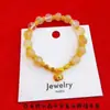 Tienda de Oro Mismo Estilo Pulsera de Calabaza Chapada en Oro Pixiu Trébol de Cuatro Hojas de la Suerte para Mujer, Pulsera de Lujo Ligero de Moda, Regalo para Novia