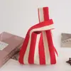 Bolsa de Tricô, Bolsa de Mão, Bolsa Saco, Bolsa de Ombro, Bolsa Feminina de Palha, Bolsa Feminina, Bolsa Colete, Bolsa Simples para Presente, Color-Blocking