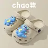 Zuecos Infantiles Ecológicos de Eva para Verano, Calzado de Casa y Exterior para Niños, Zapatillas Lindas de Dibujos Animados de Dinosaurio con Suela Gruesa para Estudiantes, DIY
