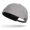 2026 Gorro sin visera de tela en stock para hombre, Gorro de estilo coreano Hip-Hop para todas las estaciones, Gorro retro estilo casero de moda urbana para mujer