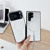 Funda magnética tipo espejo para Samsung S25Ultra, Espejo de maquillaje para S26Plus, Funda protectora para S24/S23Plus
