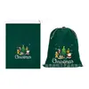 Atacado Bolsas Grandes de Veludo de Natal Desenho Estampa de Natal Bolsas de Presente de Natal Armazenamento do Papai Noel Bolsas de Presente