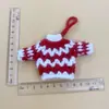 Acessórios de Árvore de Natal Tricotados à Mão Decorações de Presente Pingentes de Presente de Natal Feitos à Mão Acessórios Tricotados
