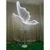 Nuevos Accesorios para Bodas Luces de Mariposa Luminosas Alas Guía de Camino Escenario T Decoración de Salón de Bodas Adornos Colgantes del Techo Arreglo