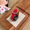 Hebilla con Forma de Oso Correa de Cuero Estampada de Lunares Adecuada para Apple Watch iWatch 12ª Generación 11/10