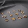 AliExpress nova personalidade pequenos pontos lantejoulas Crescente micro diamante flecha diamante triângulo joint conjunto de 12 peças