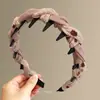 Faixa de cabelo antiderrapante com dentes estilo francês para mulheres, adequada para maquiagem e lavar o rosto, uso diário, presilha alta para cabelo, acessório de cabelo