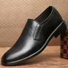 Zapatos de Negocios para Hombre de Caña Baja Transfronterizos Estilo Británico Puntiagudos de Moda Versátiles de Cuero Zapatos de Vestir Sencillos Zapatos de Boda para Hombre