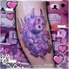 Tatuagem Adesiva Diablo Feminina À Prova D'água Duradoura Europeia e Americana Violência Lori ins Desenho Animado Fofo Flor Braço Não Refletivo Anti-Han