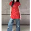 Top de lino holgado bordado estilo chino nuevo para adelgazar con diseño chino tradicional, camisa fina de manga corta para mujer en verano