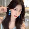 Pendientes de Borlas con Cuentas de Flores Coloridas Estilo Vacaciones de Verano, Dulce Estilo Bosque Nuevo Modelo 2026, Pendientes de Personalidad Frescos y Únicos