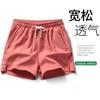 Pantalones cortos de tres puntos para comercio exterior de secado rápido para entrenamiento y baloncesto para hombre, pantalones de seda helada para hombre, pantalones delgados holgados para hombre, pantalones deportivos para correr para hombre