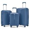 Comércio exterior PP Camada Estendida Trolley Caso Conjunto de três peças Novo Zíper Senha Caso de embarque Mala de negócios de viagem de 20 polegadas