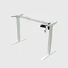 Estrutura de mesa elétrica com altura ajustável com tubos quadrados planos invertidos em colunas de duas seções, suporte de mesa para computador de escritório, suporte ajustável para mesa de estudo