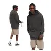 Sudadera con capucha vintage lavada de algodón puro de peso pesado 450g Transfronteriza Chaqueta de hombre para otoño e invierno Sudadera con capucha de marca moderna Personalización
