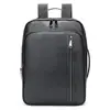 Mochila de Cuero Genuino para Hombre para Viajes de Negocios Transfronterizos Mochila para Portátil de 15 pulgadas Mochila Cuero