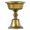 Budista Yuanhui Suministros del Tíbet Portavelas de Cobre para Mantequilla Suministros para Velas Adornos Suministros de Buda Adornos para Decoración de Interiores del Hogar