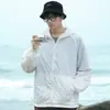 25 años nueva ropa de protección solar para hombre ropa de protección solar para exteriores de seda de hielo para hombre fina de verano marca de moda anti-ultravioleta manga larga amor