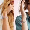 Adecuado para Correas de Apple Watch Iwatch Generación 1-11 Universal Lujo Ligero Cadena de Cuatro Filas con Incrustaciones de Diamantes Correa de Reloj en Stock