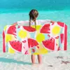 Toalha de Praia Infantil Menina Dinossauro Rosa Toalha de Piscina Rosa Adequada para Meninas e Crianças Secagem Rápida