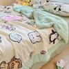 Colcha de algodão puro para jardim de infância, verão, infantil, verão, colcha fresca, ar condicionado, colcha lavável à máquina, colcha fina simples