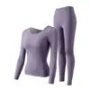 Ventas Directas de Fábrica Superventas Transfronterizos Ropa de Otoño e Invierno Base Líquida para Maquillaje Embellecedora de Piel Ropa Sin Costuras Capa Base Hidratante Ropa Térmica de Otoño Conjunto de Pantalones de Otoño