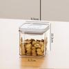 Caja de condimentos a prueba de polvo para cocina, gran capacidad, gruesa, con registro de fecha, tanque de condimentos, tipo prensa, sellado a prueba de humedad, venta al por mayor