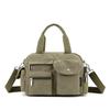 Bolsa de lona transfronteiriça nova bolsa de ombro portátil bolsa do mensageiro multi-bolso Bolsa feminina de negócios moda casual feminina bolsa de lona