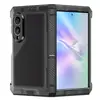 Aplicable transfronterizo Samsung Z-Fold 20% de descuento soporte metálico plegable funda de teléfono para exteriores, funda magnética anticaídas, fabricante transfronterizo