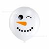 Paquete temático de copo de nieve transfronterizo decoración de fiesta set de fiesta de cumpleaños globo de látex impreso de 12 pulgadas