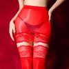 Lingerie Sexy de Renda Feminina Renda Sedutora Total Justa tamanho plus size Saia de Seda Preta Pura