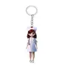 Llavero Colgante 2D Plano Accesorio de Enfermera Estilo Americano Acrílico Pareja Transfronterizo Lindo Colgante para Mochila