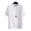 Transfronterizo 2026 Verano Nuevo Estilo Camiseta de Manga Corta de Seda de Hielo Marca de Tendencia para Hombre Holgada Versátil Casual Top de Verano para Hombre