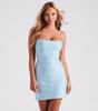 Vestido Mini de Suspensório Brilhante com Lantejoulas, Venda Quente Transfronteiriça Europeia e Americana, Sexy, Menina Quente, Cobrindo o Quadril, Slim, Sem Costas, Tomara que Caia, Curto