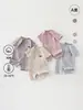 Mono de Verano Tipo a Ropa Fina para Bebé Algodón Puro de Manga Corta Transpirable Pijamas para Niños y Niñas, Ropa para Gatear, Ropa de Casa