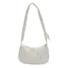 Bolsa de Ombro Plissada Estrela Estilo Coreano Feminina 2026 Nova Moda Grande Capacidade Bolsa de Axila Nicho Bolsa de Mão para o Trabalho