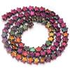 Cuentas de estrella de cinco puntas con agujero recto, chapadas en color vidrio, hechas a mano, galvanizadas, accesorios de joyería