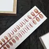 Puntas de Uñas Artísticas Simples Transparentes Estilo Ojo de Gato Anchas Tiras Pre-hechas 30 Piezas Por Tamaño Uñas Portátiles Fábrica Directa Personalización