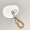 Llavero Colgante de Cuerda de Nylon Tejida de Doble Capa Hebilla en Forma de D Etiqueta Lavable Llavero Decoración Cadena para Bolso de Muñeca Accesorio