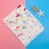 Toalla Cuadrada de Gasa de Alta Densidad 31*31, Pañuelo para Babas Estampado de Algodón, Toalla de Alimentación, Pañuelo de Algodón para Bebé, Toalla de Mano para Bebé