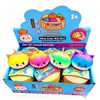 Superventas Transfronterizo 8.5 Polvo Dorado Fruta Gel Pan de Navidad Juguete Squishy Nuevo Juguete para Aliviar el Estrés Rebote Lento Caja Sorpresa Regalo