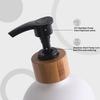 Amazon Botella de vidrio Boston de 500 ml negra y blanca para jabón, gel de ducha, champú
