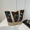 Bolsa de Lona 2024 Nueva Moda Ins Bolso Tote de Hombro Bolso de Mano para Viaje Bolso de Gran Capacidad para Mujer Lote Transfronterizo