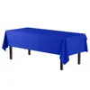 Mantel Desechable Engrosado Fiesta Color Sólido Plástico Picnic Impermeable y a Prueba de Aceite Rectangular 54x108 pulgadas Stock Listo Transfronterizo