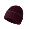 Chapéus de Tricô Outono e Inverno para Homens e Mulheres, Chapéus de Lã Quentes Pulôver para Ciclismo e Esqui ao Ar Livre no Inverno, Chapéus Espessos para Cobrir a Cabeça