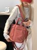 Bolso bandolera con cordón, diseño de nicho, informal, de nailon, ligero y combinable, para mujer.