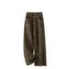 Elegantes jeans de pierna ancha jacquard para mujer, nueva colección primavera/otoño 2026, popular estilo de otoño, pantalones largos de corte recto ajustado