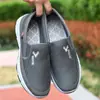 Zapatos de Malla de Verano Transfronterizos para Hombre sin Cordones Suela Suave Cómodos Zapatos de Papá Transpirables Ligeros Moda para Adultos Mayores Zapatos Casuales